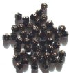 50 6mm Cathedral Black with Bronze Coated Ends